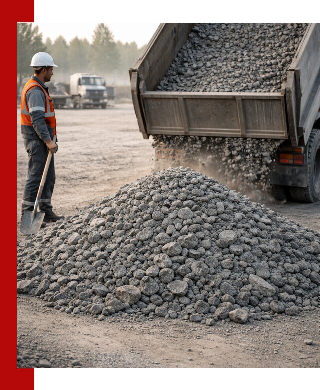 Гранитный щебень фракции 100–201 для строительства в грозном