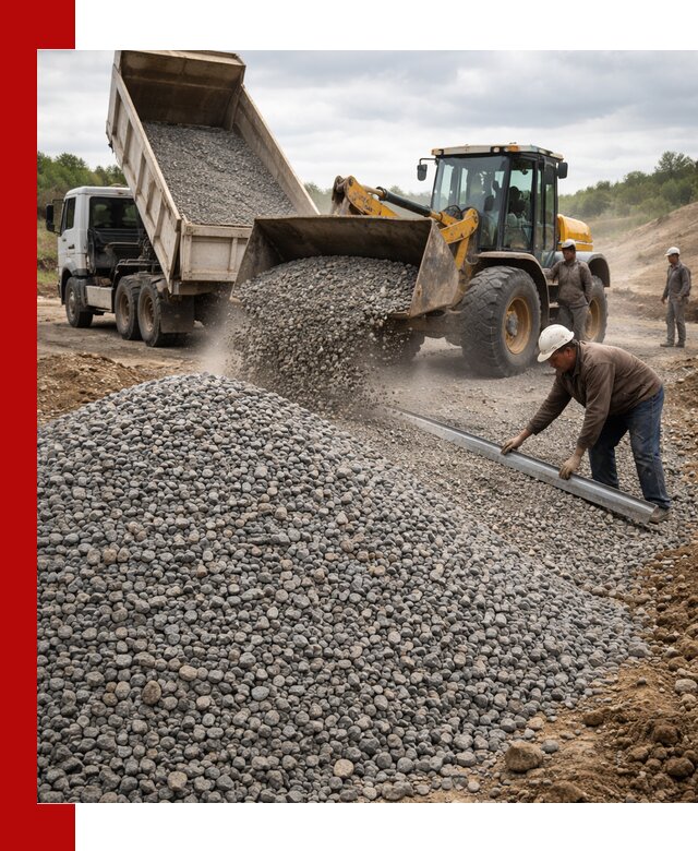 Гравийный щебень фракция 5-20 с доставкой в грозном