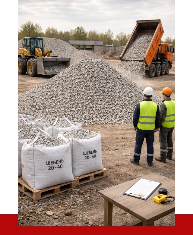 Известняковый щебень 20-40 в грозном от 2155 р. ПРОНЕРУДГрз