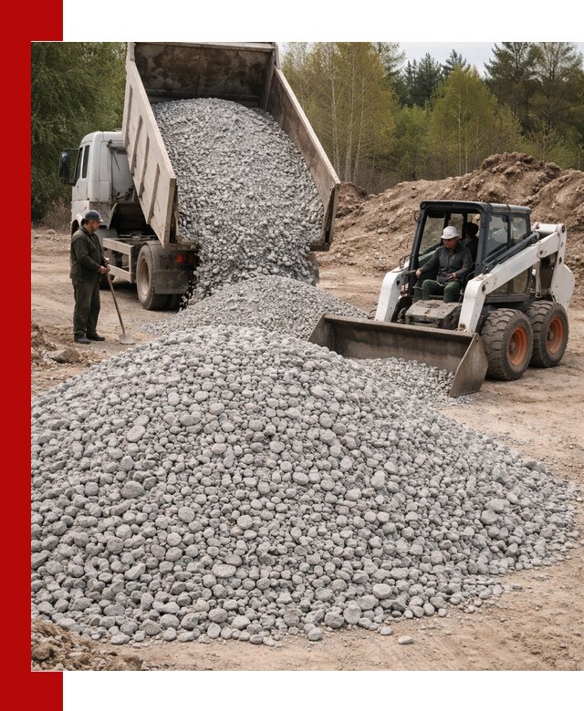 Доставка доломитового щебня в грозном напрямую от карьера