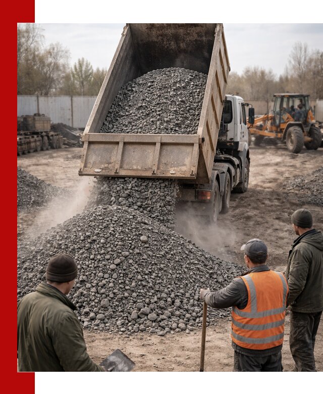 Доставка шлакового щебня в удобные сроки по выгодной цене в грозном