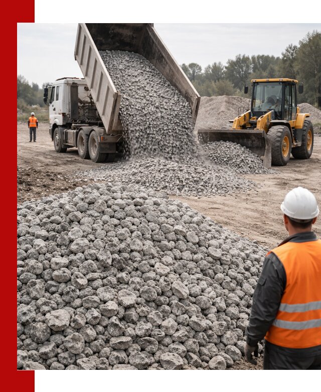 Доставка бетонного щебня фракции 20-40 в грозном