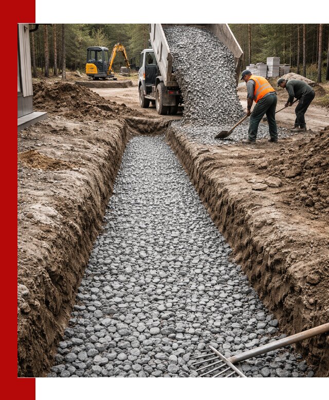 Щебень для дренажа с доставкой в грозном высокого качества