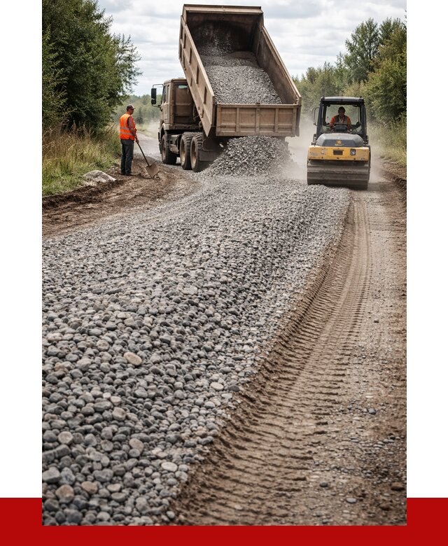 Щебень для отсыпки дороги в грозном от 2770 р. ПРОНЕРУДГрз
