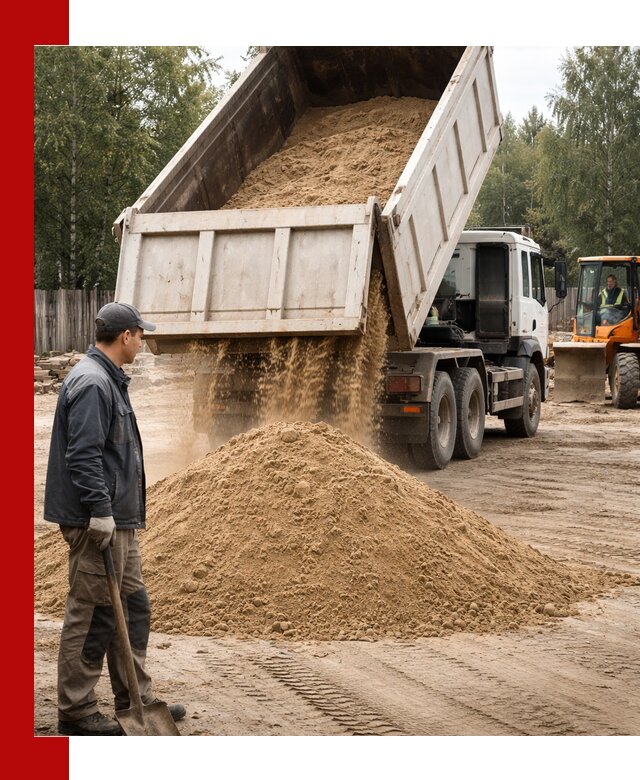Доставка и продажа песка с разгрузкой в грозном
