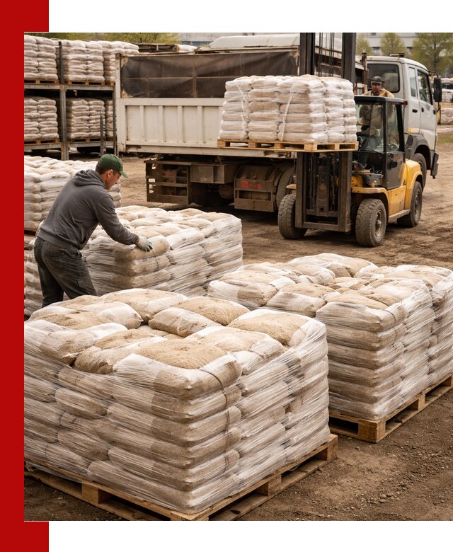 Карьерный песок в мешках с доставкой в грозном