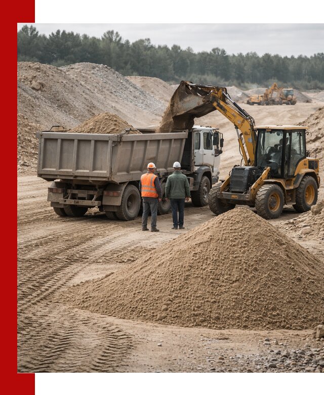 Карьерный среднезернистый песок с доставкой в грозном