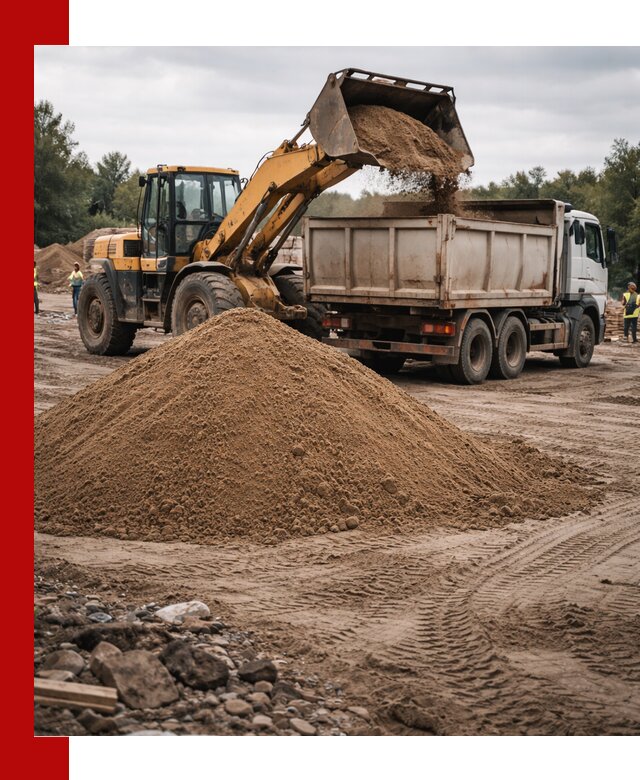 Доставка речного песка навалом в грозном быстро и выгодно