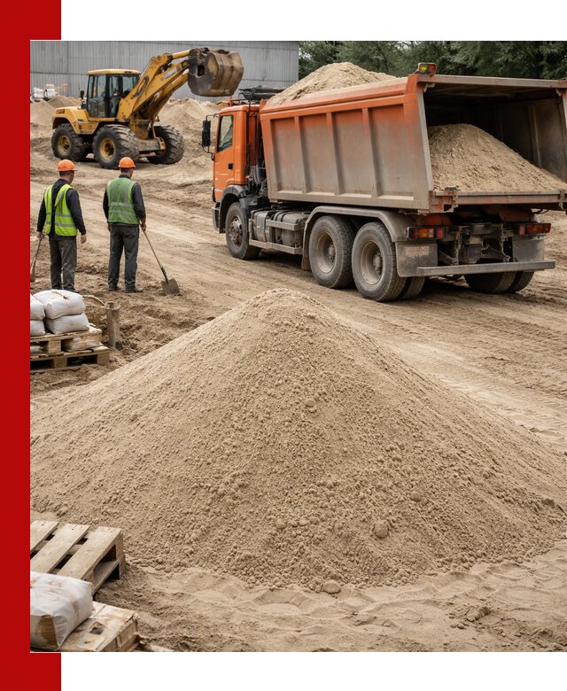 Доставка и продажа мытого речного песка в грозном