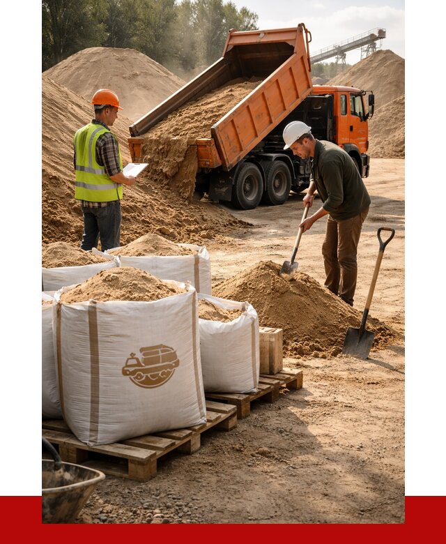 Строительный песок в грозном от 2257 р. с доставкой, ПРОНЕРУДГрз