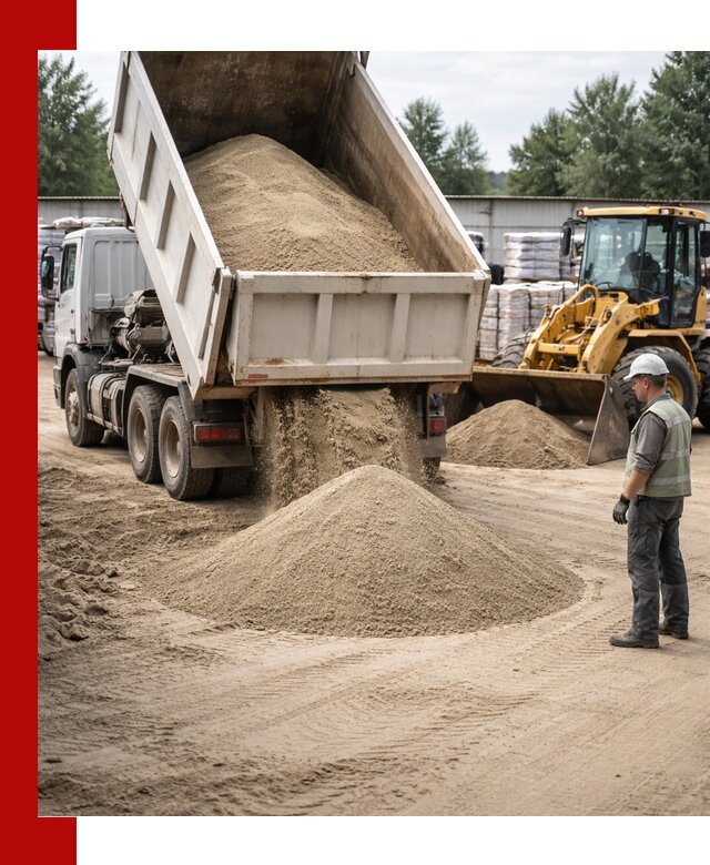 Поставка и доставка песка для бетона в грозном