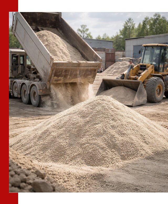 Кварцевый песок с доставкой в грозном для строительных работ