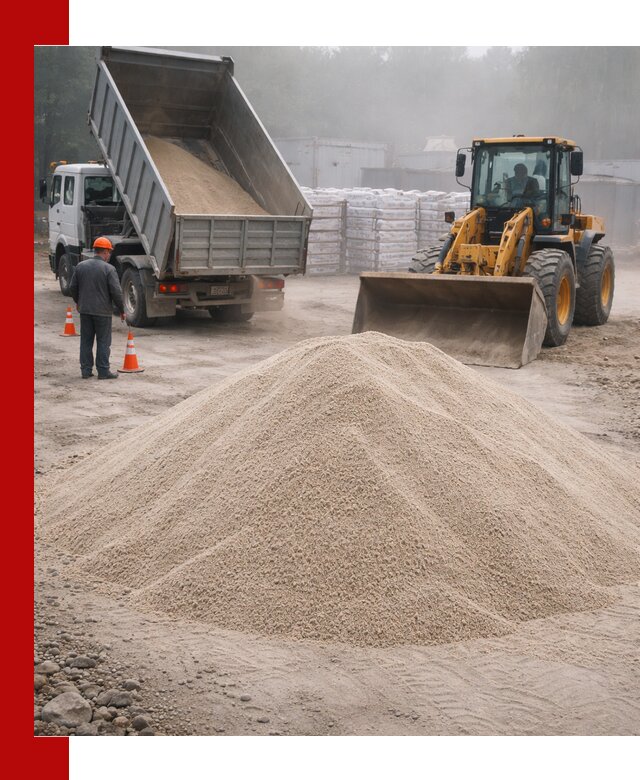 Кварцевый песок фракция 0–8 для стройработ в грозном