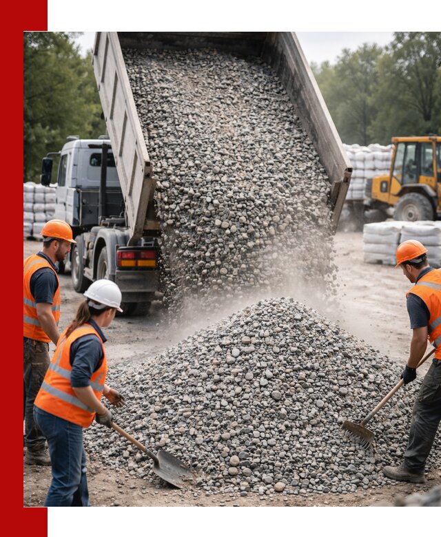 Доставка гравия и камня в грозном оптом и в розницу