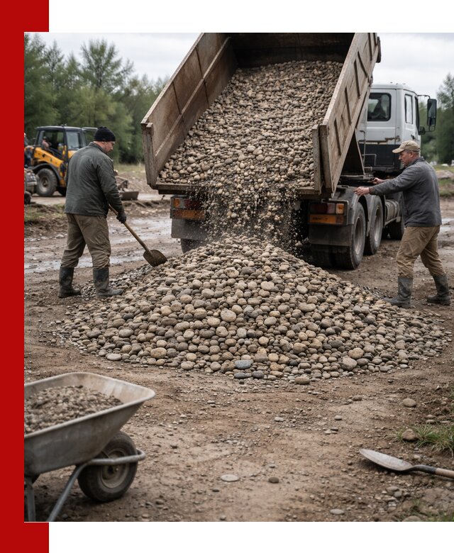 Доставка гальки речной оптом и в розницу в грозном