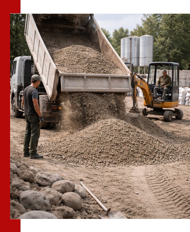 Доставка ПГС С3 в грозном самосвалами и миксерами