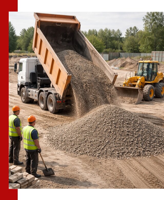 Доставка щебёночно-песчаной смеси ЩПС С7 в грозном