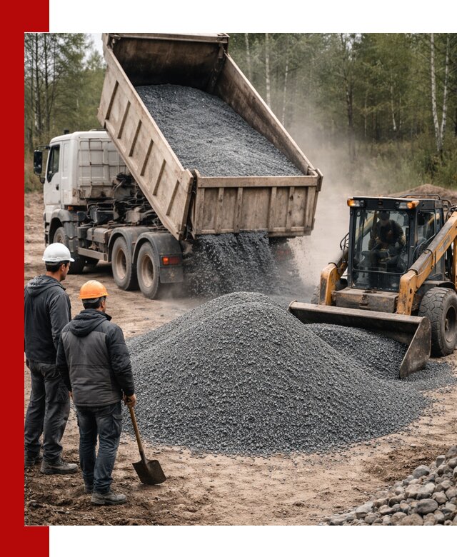 Гранитный отсев 0-5 с доставкой и разгрузкой в грозном