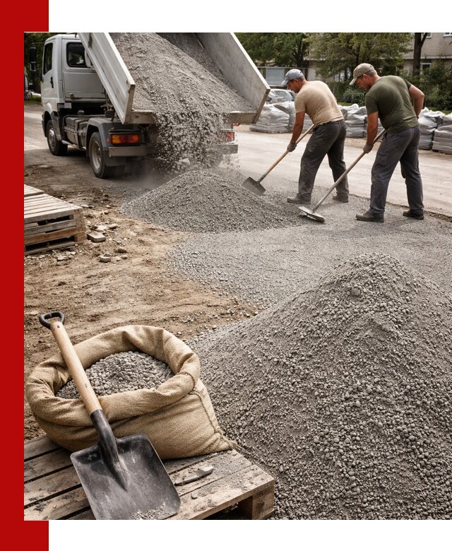 Отсев для тротуарной плитки в грозном — доставка и укладка