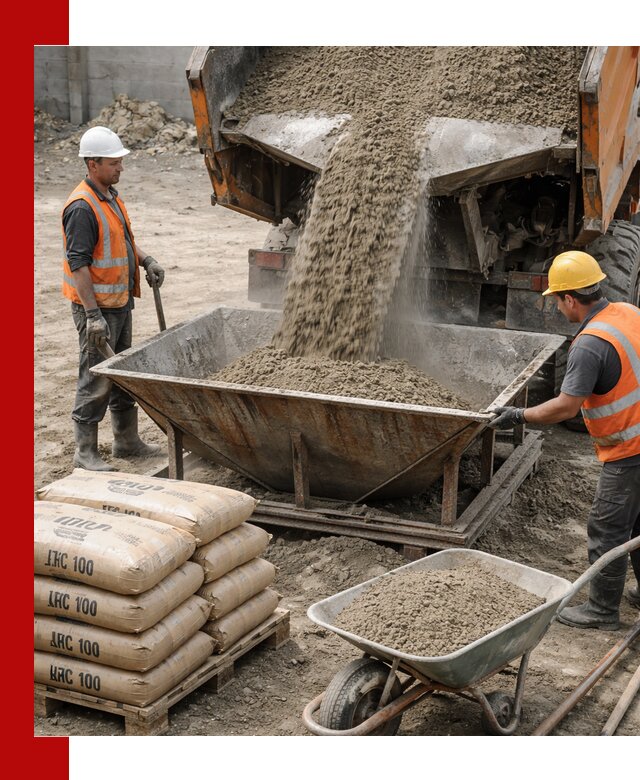 Доставка цементно-песчаной смеси М100 в грозном