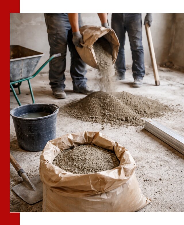 Доставка сухой смеси для стяжки в грозном