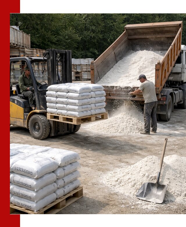 Доставка строительной извести оптом и в розницу в грозном