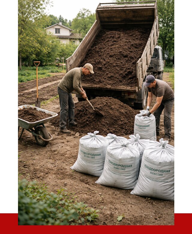 Плодородная смесь в грозном от 4310 р./куб с доставкой | ПРОНЕРУДГрз