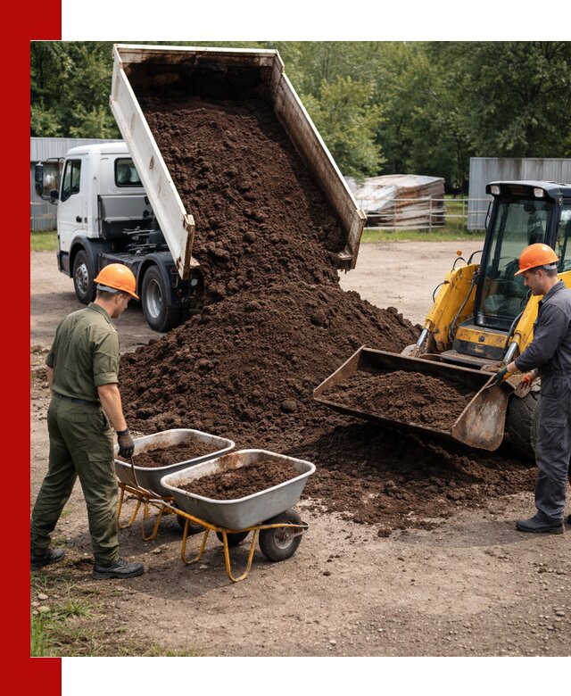 Доставка торфо-земляной смеси в грозном для огорода и ландшафта