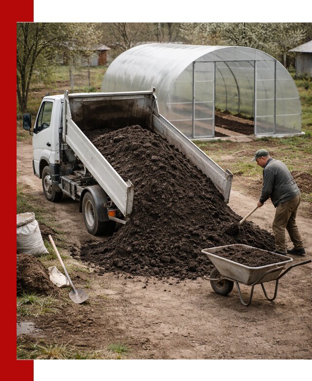 Чернозем для теплицы с доставкой в грозном