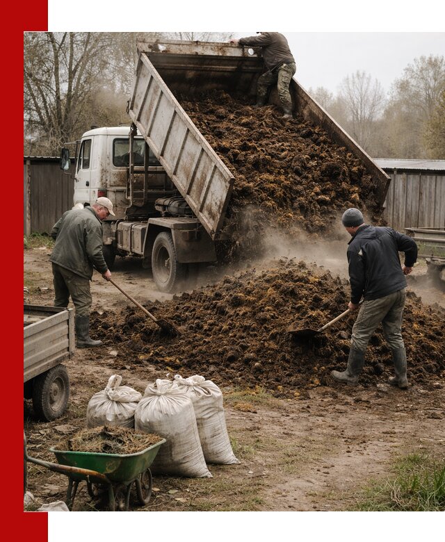Доставка коровьего навоза самосвалом в грозном