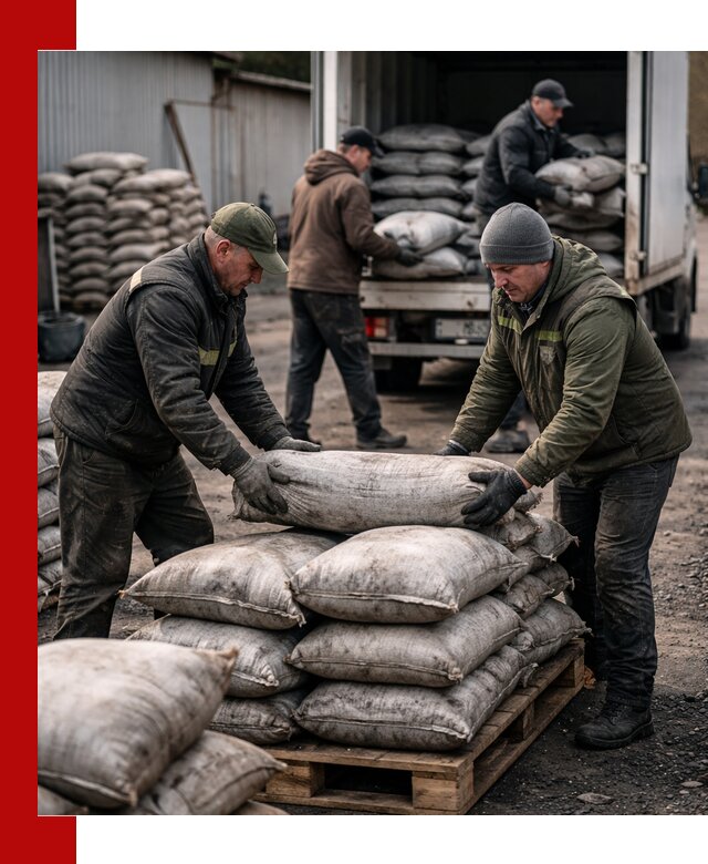 Доставка угля в мешках по выгодным ценам в грозном