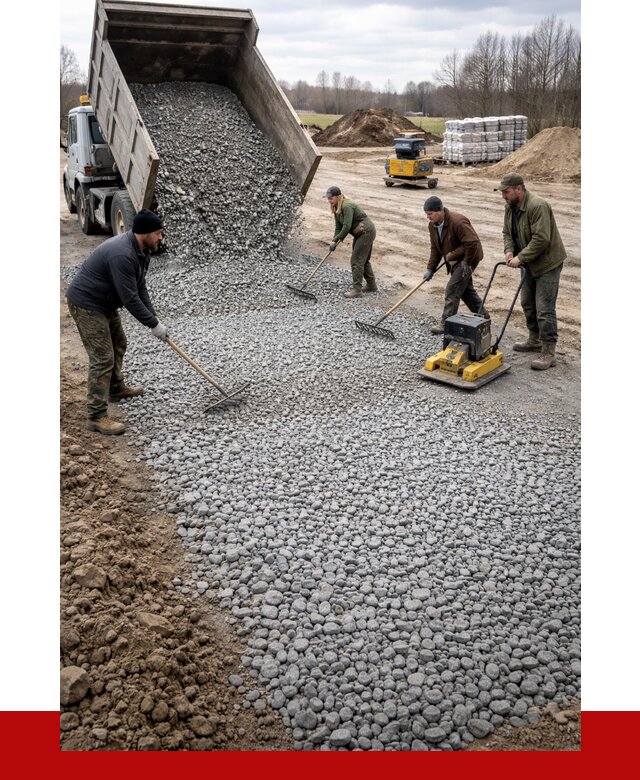 Устройство щебеночной подушки в грозном от 4617 р. ПРОНЕРУДГрз